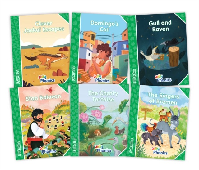 Jolly Phonics Folktales Green Readers (Level 3) Complete Set (1-6) : In Precursive Letters (British English Edition) Louise Van-Pottelsberghe - Image 3