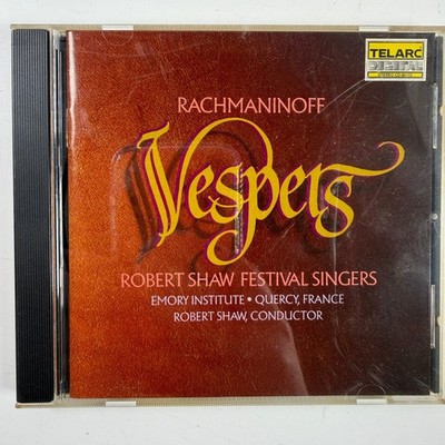 Rachmaninoff   Vespers CD 1990 Robert Shaw Festival Singers Choral Telarc