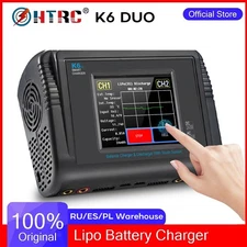 K6-DUO Dual LiPo Battery Charger DC 240W 10Amp, Smart Balance Charger Discharger