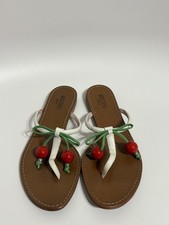 Vtg Moschino Jeans Cherry Sandals 39/39.5