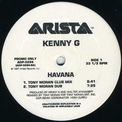 Kenny G , Havana, (12'', Promo), VG+, 3955543879