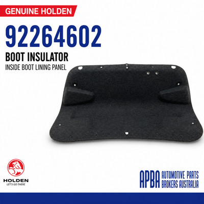 Genuine Holden VF Commodore Boot Compartment Insulator Panel With Clips 92264602