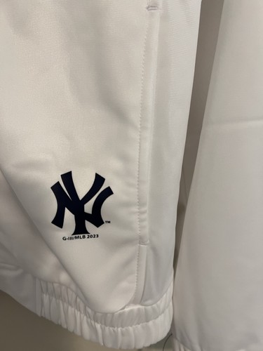 Mujer G-III 4Her por Carl Banks Blanco New York Yankees Cremallera Completa Pista-Talla Med - Imagen 5 de 10