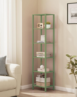 Bookshelf, 6-Tier Tall  Shelf, Narrow Bookcase for Small Space, DIY Stackable Bo
