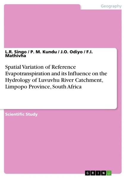 Spatial Variation Of Reference Evapotranspiration And Its Influence On The...-image