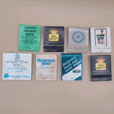 8 Full Unstruck Vintage Matchbooks Hotels Motels Howard Johnsons
