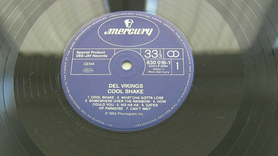 The Del Vikings  – Cool Shake - 12" LP Reissue von 1987 - Bild 4 von 4
