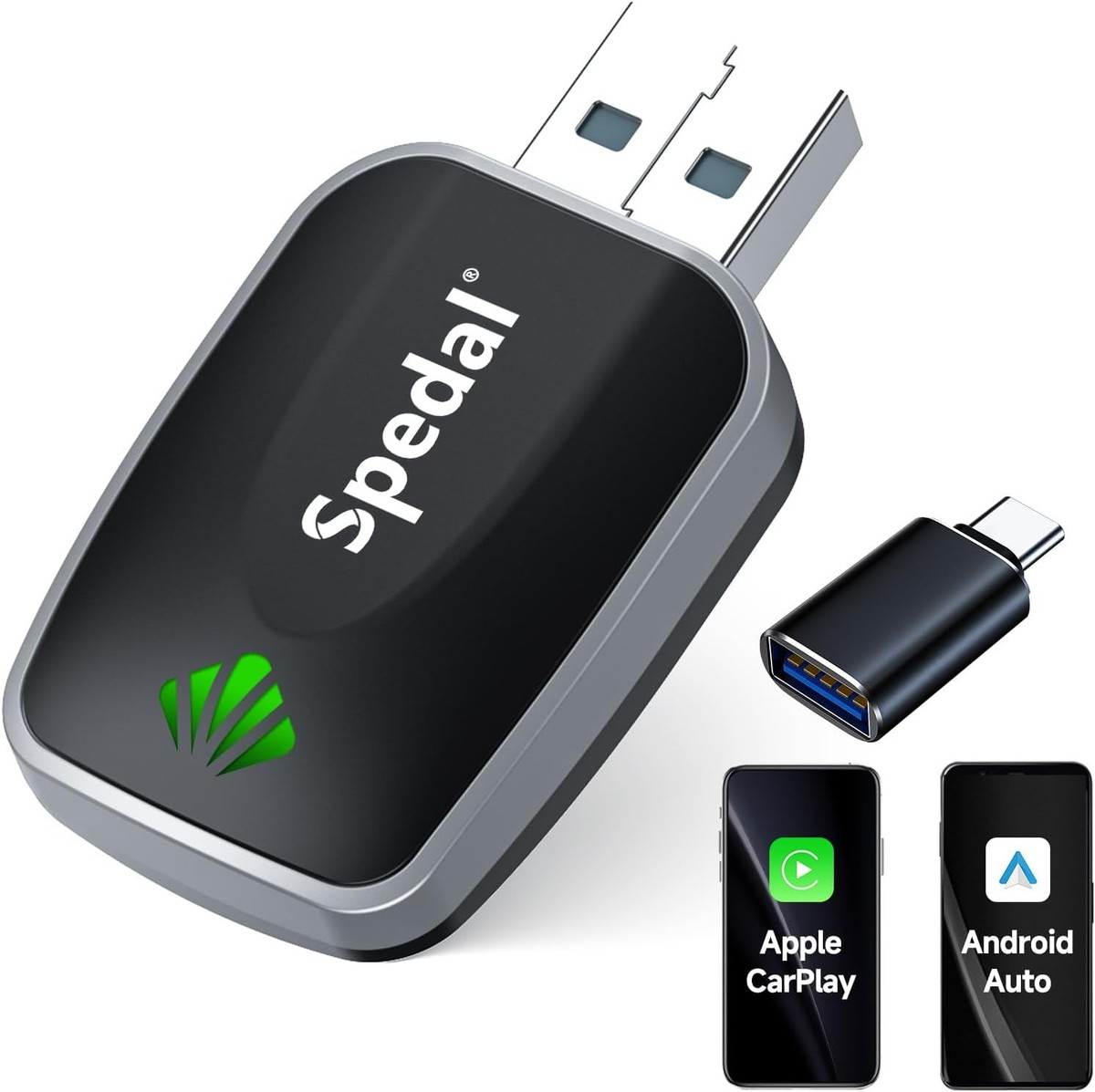 Adaptador Inalámbrico Mini CarPlay – Convierte CarPlay Con Cable A Inalámbrico, Plug And Play Para IPhone IOS 10+ Y Coches Compatibles