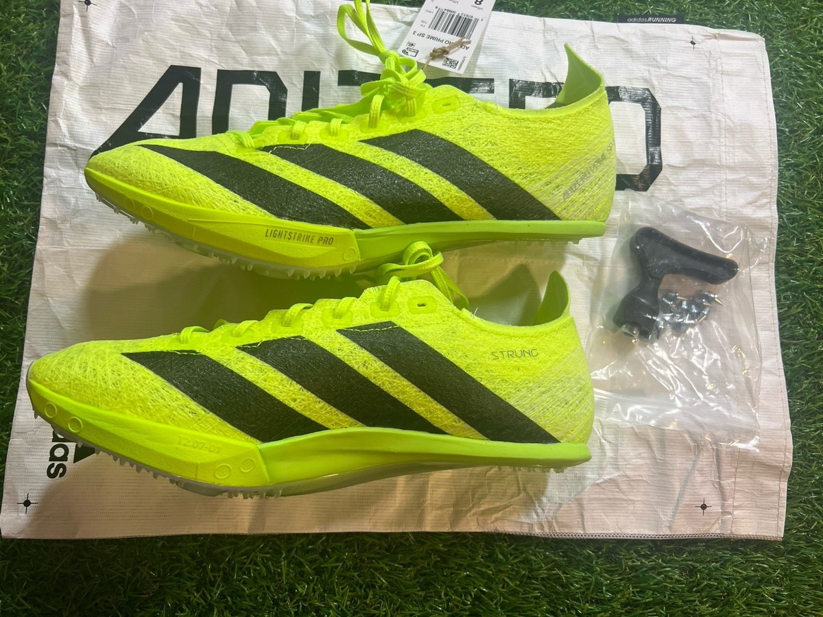 Adidas Adizero Prime SP 3 Track Spikes Men Size 8 Lucid Lemon IH5800 Adidas Adizero Prime SP 3 Strung Shoes Lucid | Mercari main image 2