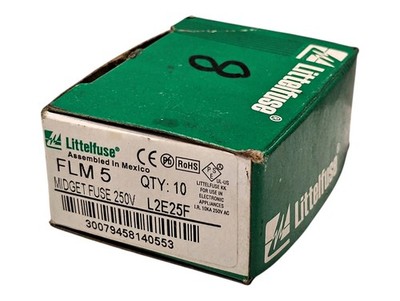 Littelfuse FLM5 250VAC/125VDC 5 A Time-Delay Supplementary Fuse