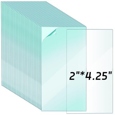 150 Pcs 2'' x 4.25'' Clear Welding Lens 0.04'' Thick Welding Cap Hood Clear Le...