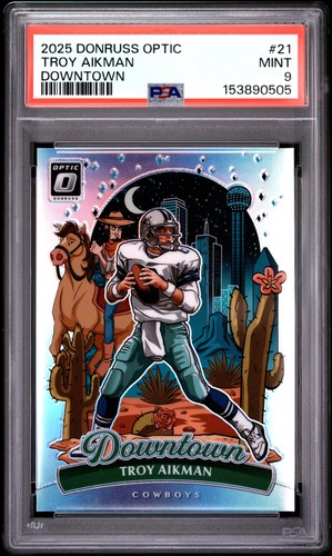 2025 Donruss Optic Troy Aikman Base (PSA 9)