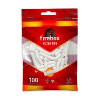 Firebox Slim Filter Tips 6mm  (170 Beutel a 100 Stück = 17.000 Stück)