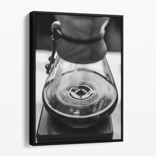 Coffee Drip Vintage Kitchen Canvas Wall Art Print