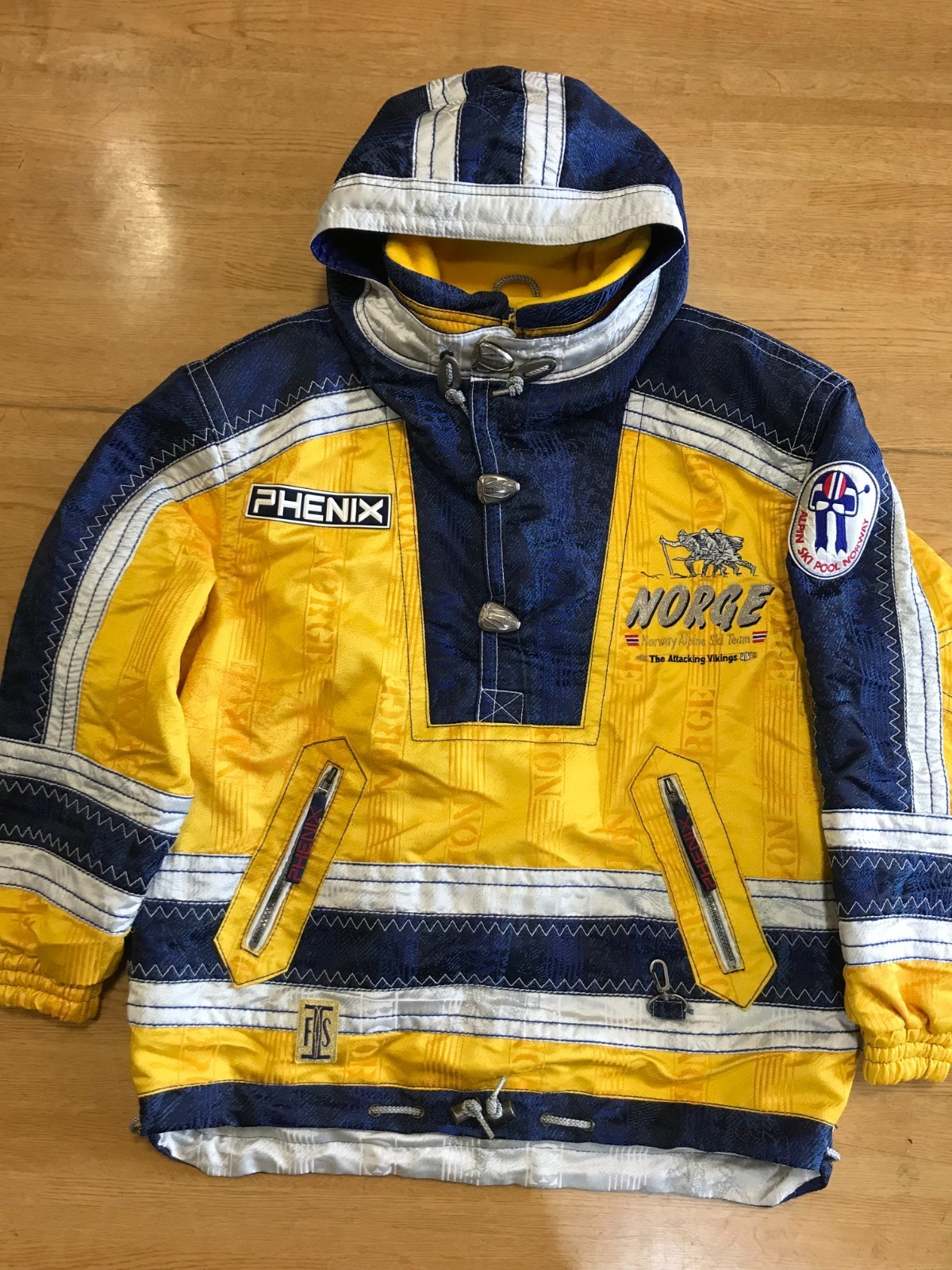 90S PHENIX ROPA DE ESQUÍ VINTAGE "NORGE ALPEN SKI TEAM" HECHO EN JAPÓN...