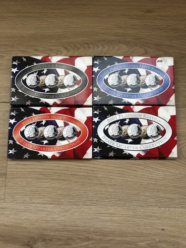 2000-2004 State Quarter Collection Coin Sets Gold Platinum Denver Philadelphia - Picture 2 of 6