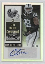 2015 Contenders Rookie Championship Ticket 17/99 Clive Walford (Base) Auto 0b5