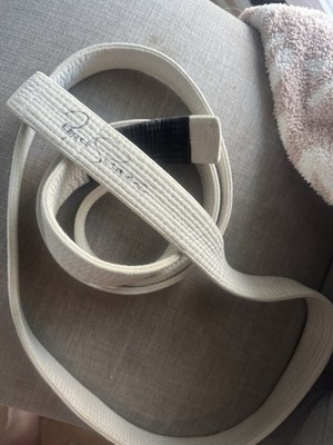 Royce Gracie Signed Jiu jitsu White Belt