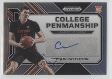 2023-24 Panini Prizm Draft Picks College Penmanship Colin Castleton Auto 5y7