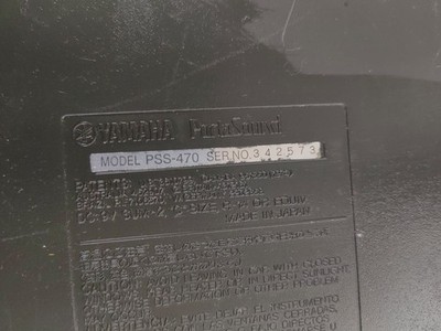 Yamaha PortaSound PSS 470 Key Digital Synthesizer 86792260525| eBay