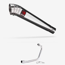 Lextek Stainless Steel MP4 Megaphone Exhaust System 300mm for Lexmoto ZSB 125