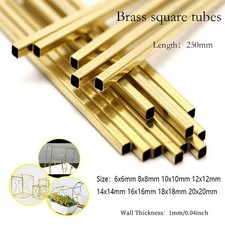 Square Brass Tube  Metal Model Various Sizes brass square tube  hollow ﻿