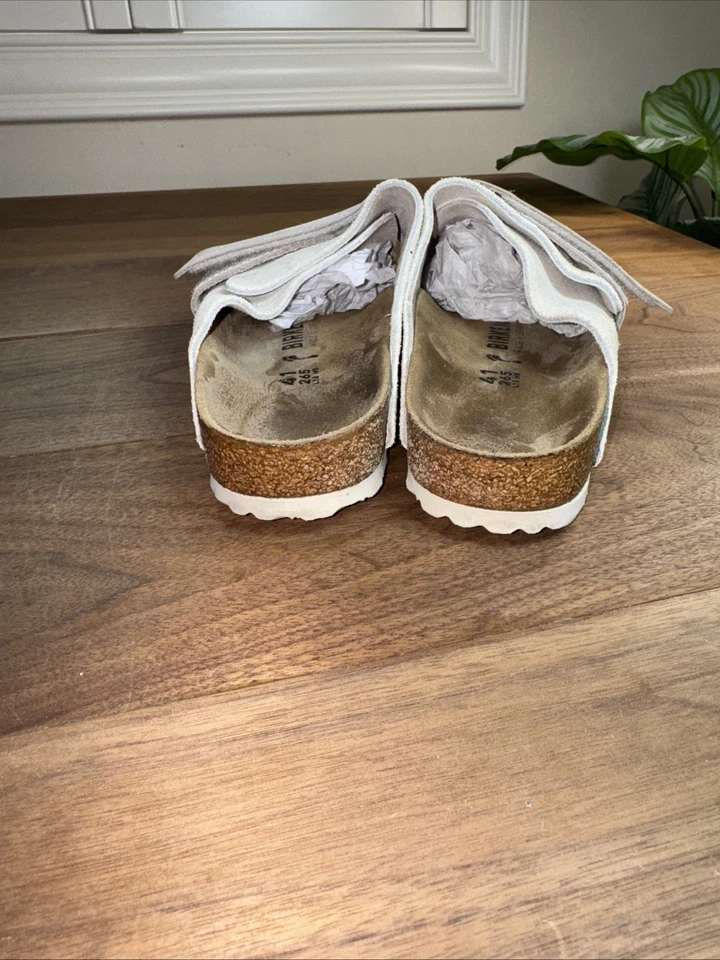 Birkenstock 凉鞋 京都 | 石币麂皮绒和磨砂 [尺寸 EU41 | 美国 8 Preppy — 第 4/4 张图片