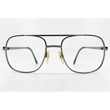 Charmant 4123 Gunmetal Aviator Eyeglasses Frames Japan 58-19-145 Mens Vintage