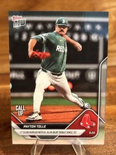 Payton Tolle Red Sox Debut 2025 MLB Topps NOW Card 626