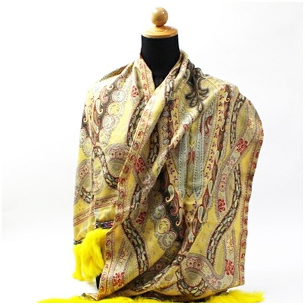 Authentic Etro Wool and Silk Rectangular Stole wi… - image 3