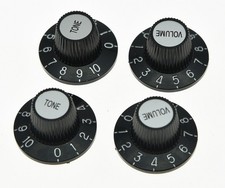 24 Fine Spline Guitar Witch Hat Knobs Top Hat Knob for USA Gibson Les Paul/SG/ES