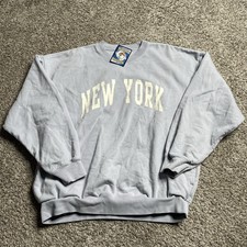 Brandy Melville New York Sweatshirt Women&rsquo;s Large Maybe Pink Crewneck Pullover 