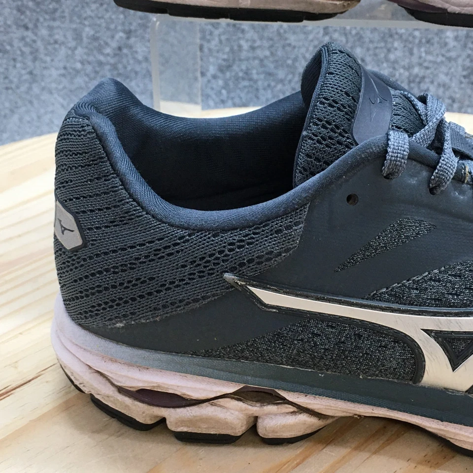 Mizuno Sneaker Womens 9.5 Blue Wave Rider 23 Athletic Running Casual Knitted - Image 2 of 4