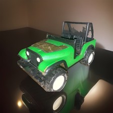 Vintage 1970 s Tonka Jeep CJ Renegade Lime Green XR-101 Pressed Steel 10"