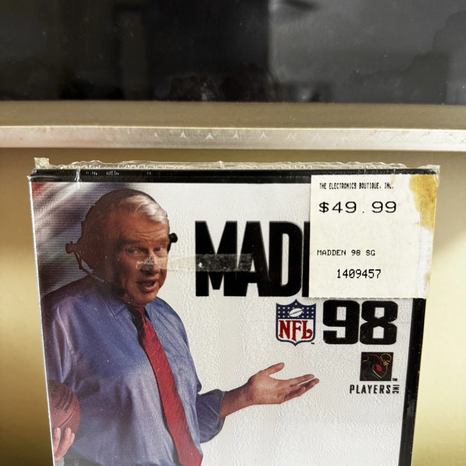 Brand New Factory Sealed Madden Football NFL 98 (Sega Genesis, 1997) John Madden - Image 4 of 4