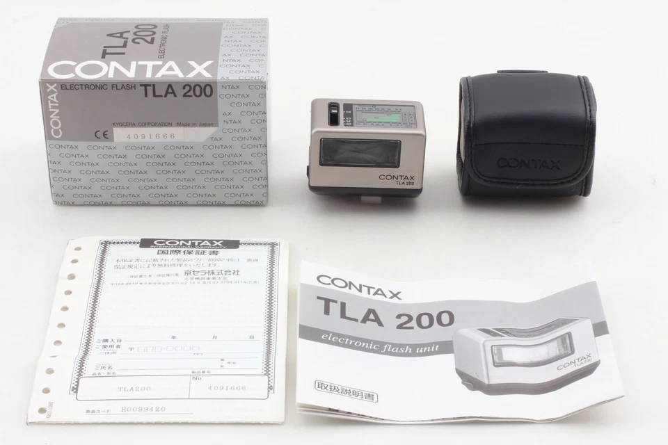 [Unused w/Box] CONTAX TLA200 Shoe Mount TTL Flash  for G2 G1 w/Case From JAPAN - Image 4 of 4