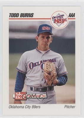 1992 SkyBox Pre-Rookie Oklahoma City 89ers Kettle Todd Burns #306 0q3