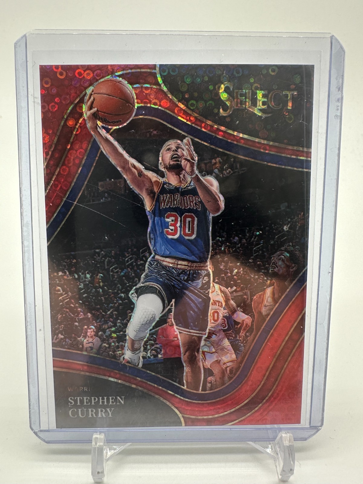 2021 Panini Select Stephen Curry Courtside Red Disco Prizm /49
