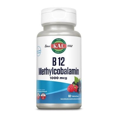 2x VITAMIN B12 METHYLCOBALAMIN 1000 µg KAL Tabletten 60 ST