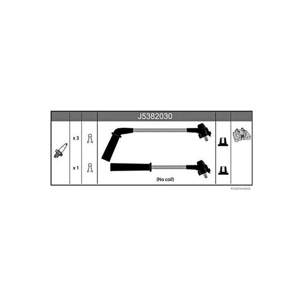 Herth+Buss ZüNdkabelsatz FüR Toyota Starlet (_P8_) 1.3 12V Cat 75 PS 90919-22329-image
