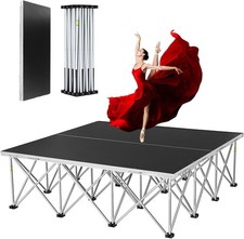 Portable Stage Risers 4 ft x 4 ft 16 sq. Stage Platform 1.3ft Height for Events