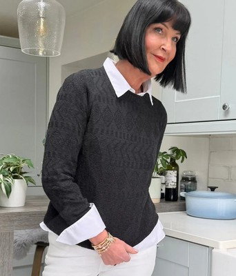Ex Seasalt Jumper Women's 100% Organic Cotton Knit Ribbed Crew Neck Classic