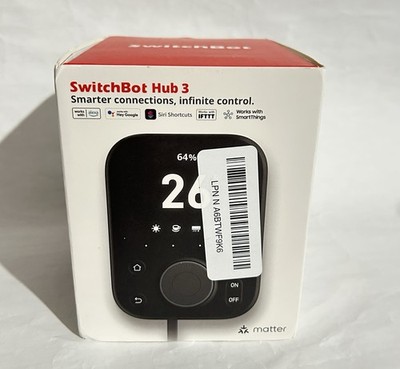 SwitchBot Hub 3 (3rd Gen), Smart Home Hub with 2.4'' IPS + Matter Support / New