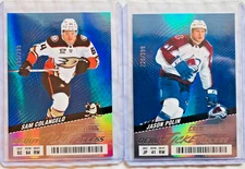 2024-25 CREDENTIALS HOCKEY UD DEBUT TICKET ACCESS ROOKIE CARD + BLUE SP U PICK