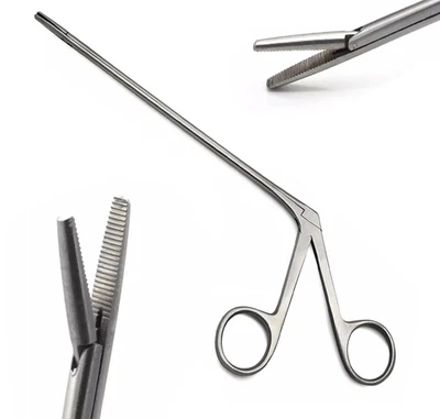 Crocodile Alligator Forceps Steel Ear Medical Surgical Serrated Tip ENT 13.5cm5" - Image 1 of 4