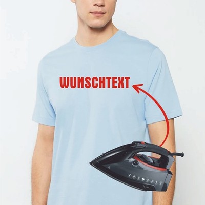 Wunschtext Bügelfolie DIY Flexfolie Verein Name Bügeltext Textilveredelung