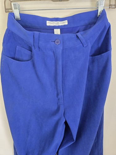 Josephine Chaus Sports Ladies Polyester Blend Blue Ankle Pants Sz 6 FREE SHIP - Picture 4 of 6