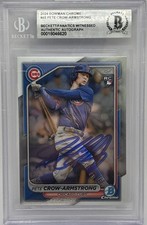 Pete Crow-Armstrong 2024 Bowman Chrome Rookie Auto Authentic Beckett Witness 📈