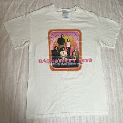 Vintage 2001 Backstreet Boys Black And Blue World Tour Shirt Small