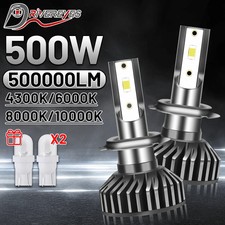 H4 H7 H11 LED Canbus Car Headlight 3570 CSP 50000LM 500W H1 9005 Auto Headlamp